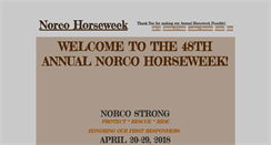 Desktop Screenshot of norcohorseweek.com