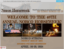 Tablet Screenshot of norcohorseweek.com